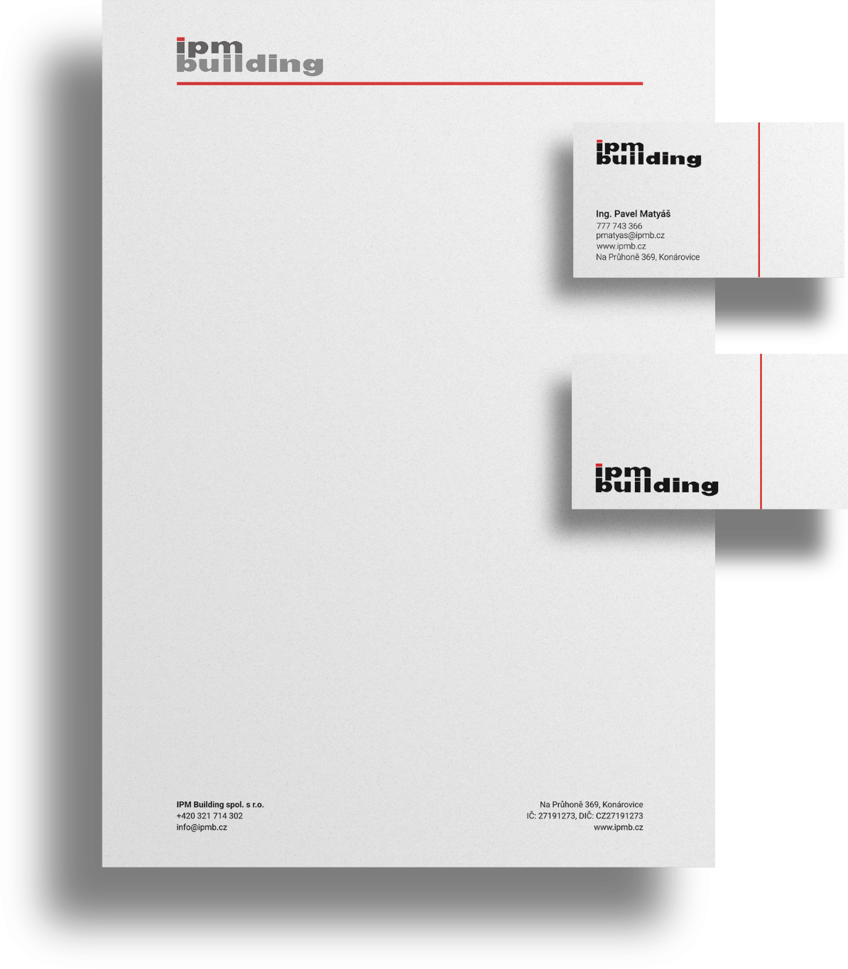 IPMB vizualizace papír a vizitky – workoholix.cz