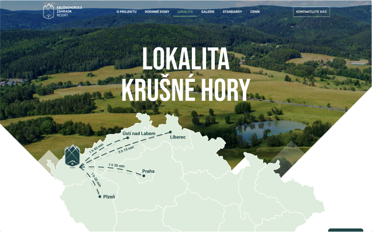 Krušnohorská zahrada vizualizace webu – workoholix.cz