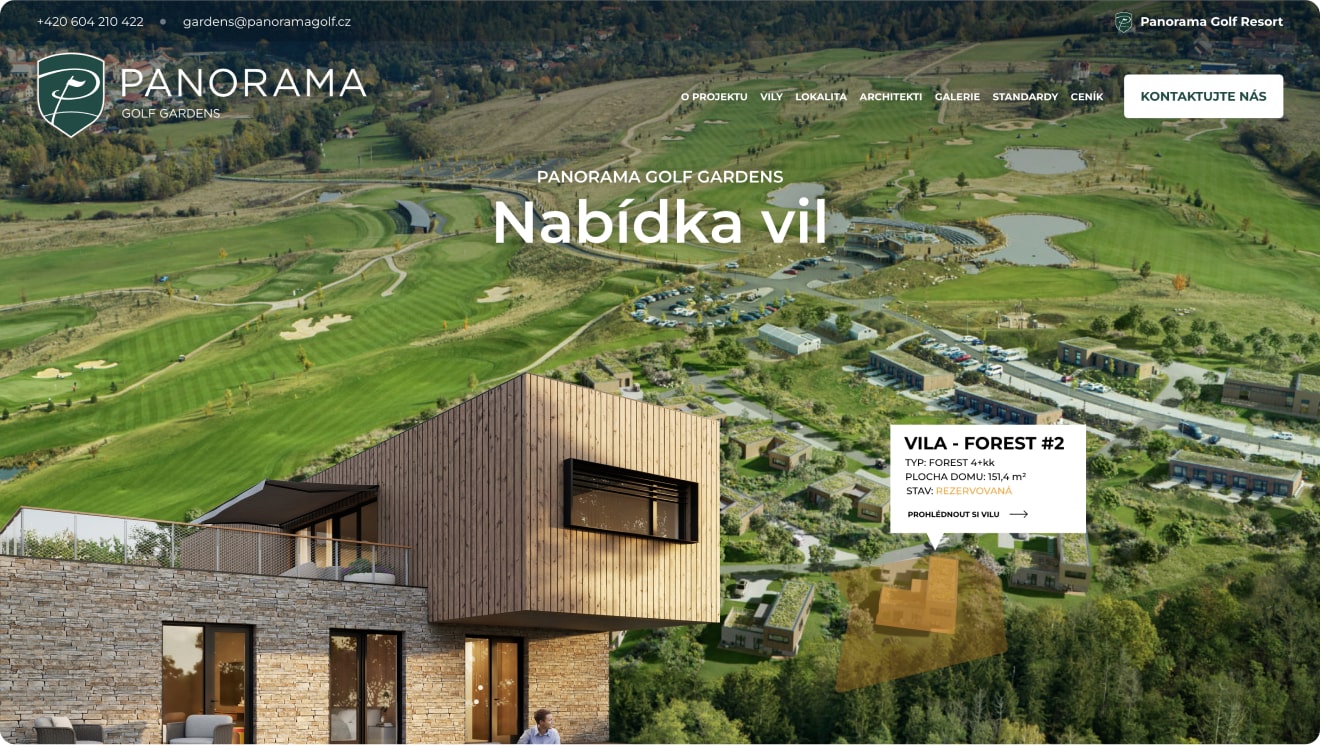 Panoramagolf vizualizace webu – workoholix.cz