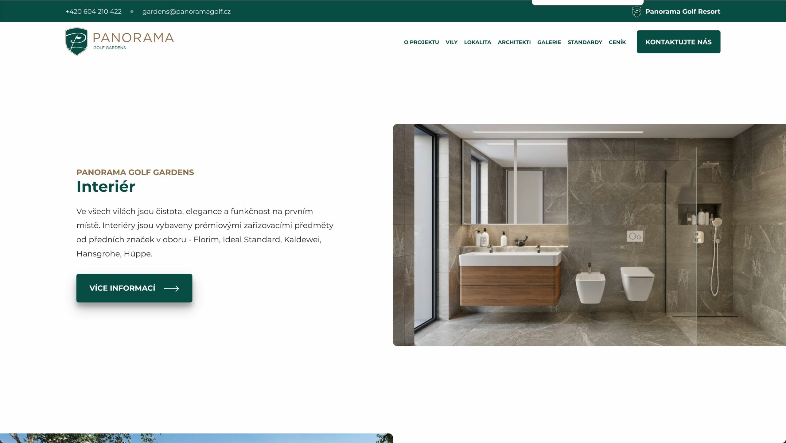 Panoramagolf vizualizace detailu stavby – workoholix.cz