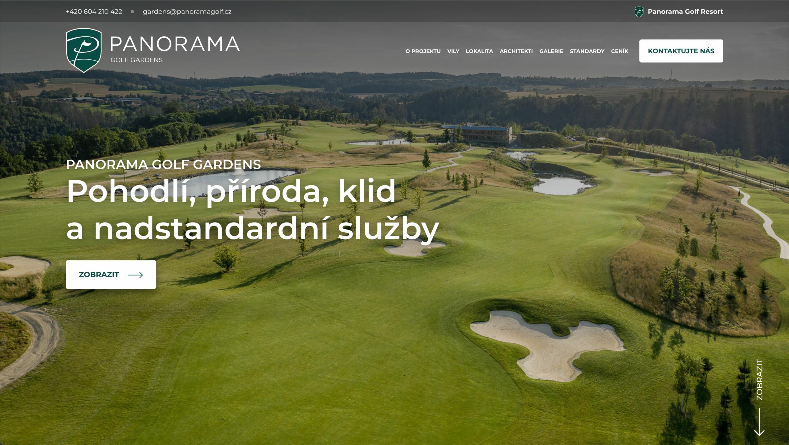 Panoramagolf vizualizace homepage – workoholix.cz
